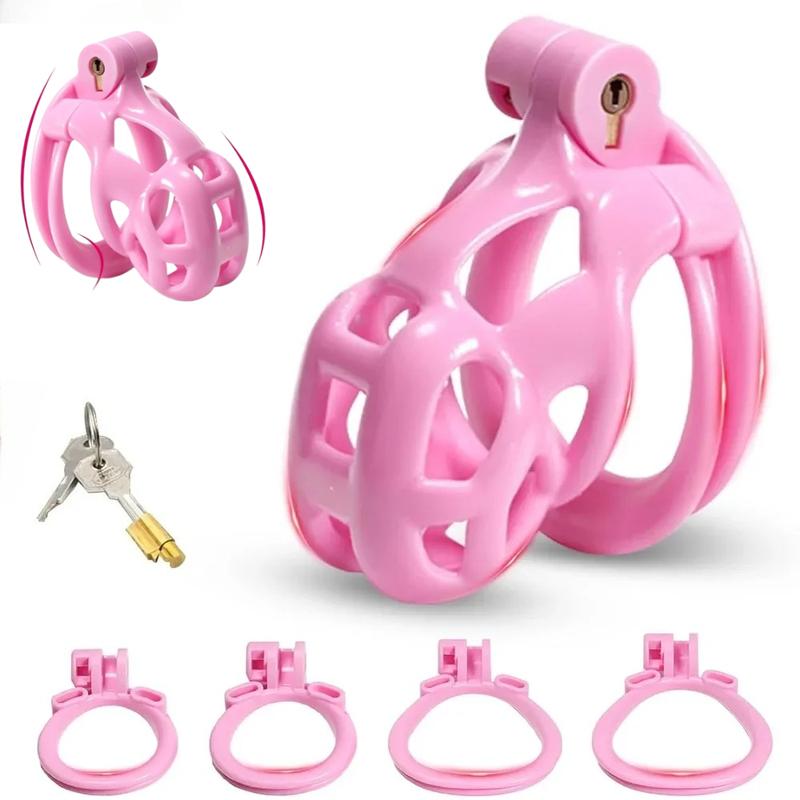 3D Printing Chastity Cage Curve Rings Fidelity Cage Extreme Micro Cock Cage Hentai Invisible Sex Toy for Male SM Sex Game