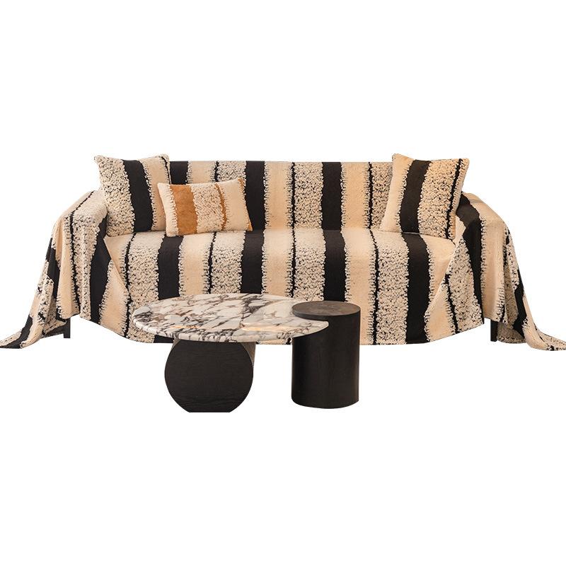 Защитный чехол для дивана, Винтажный плетеный удобный плед для дивана, Подходит для домашних животных, Противоскользящая защита, Роскошный толстый бархатный чехол для дивана