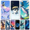 Прозрачный чехол для телефона для Xiaomi Mi 14 13 12 11 Ultra 13T 12T 11T Poco X3 NFC F3 F6 Pro Lite 5G Мягкий корпус из ТПУ Кит Прыгающий