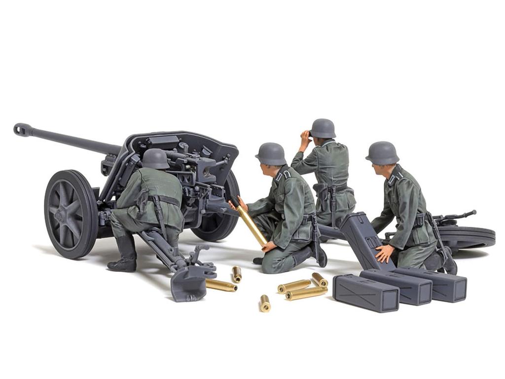 Tamiya Military Miniature Series 392 German 5cm Pak 38 Gun Plastic Model 35392 1/35 No. Anti-Tank (Cannon)