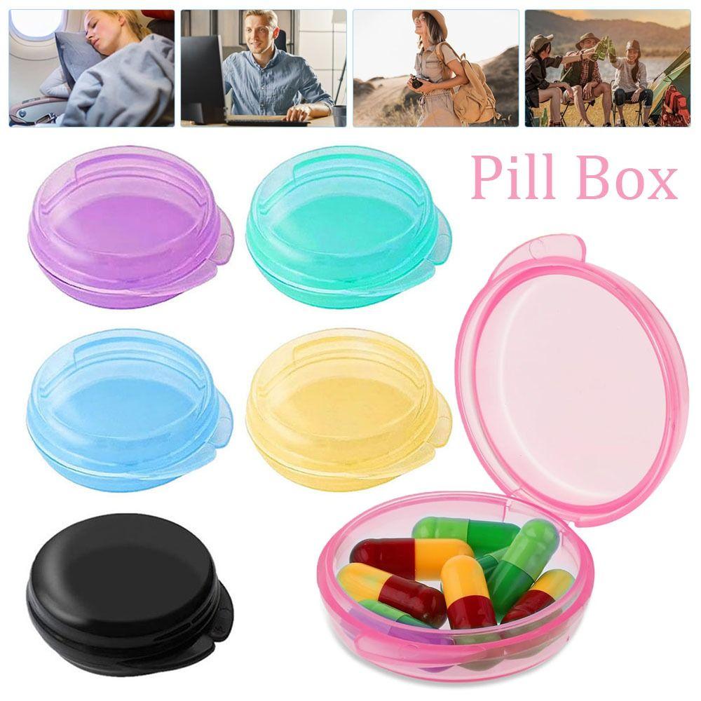 3 шт. Круглый органайзер для таблеток Хорошо герметизирующиеся контейнеры для лекарств Прочная таблетница