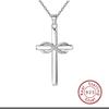 Серебряная подвеска-крестик на цепочке S925