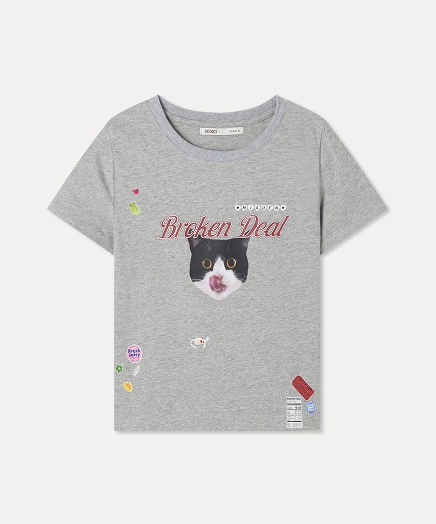 MIXXO Sticker Short Sleeve T-Shirt_Miwhwg308A