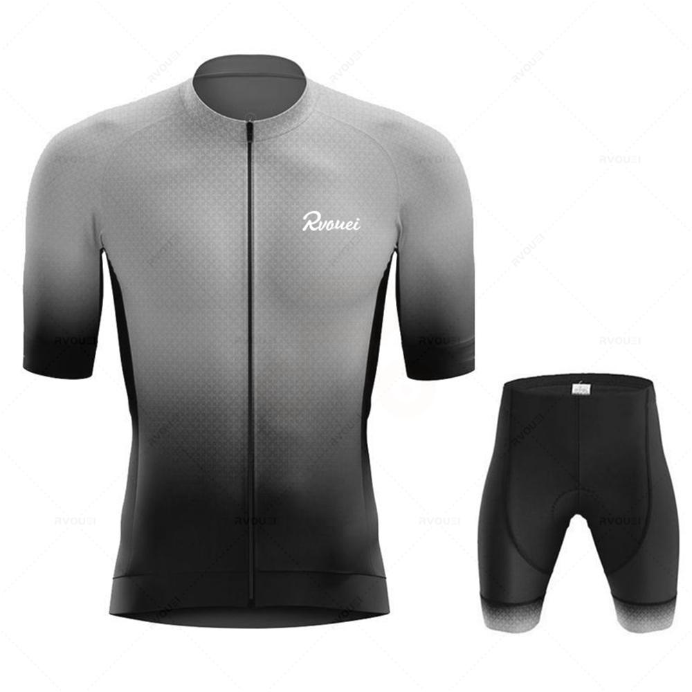 Велосипедная майка Pro Team Rvouei Мужской Комплект Bicicleta Спортивная одежда для гонок на велосипеде Дышащая одежда для горного велосипеда Спортивная одежда
