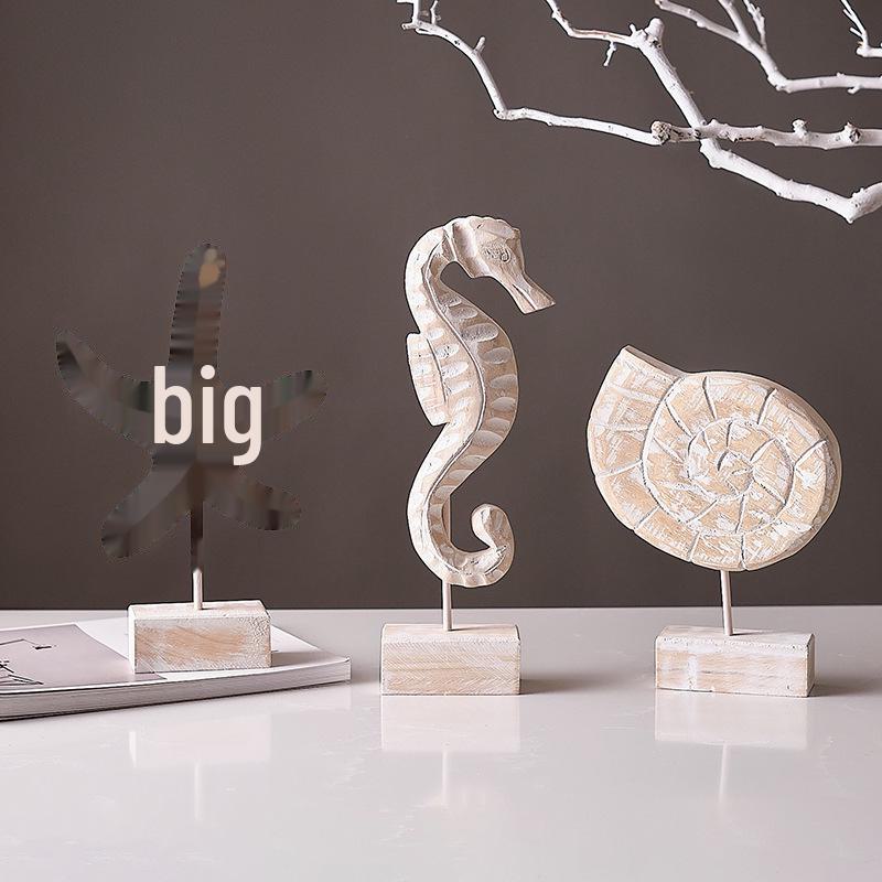 Средиземноморский декор в океанской тематике: Морская звезда, морской конек и раковина для гостиной и ресторана