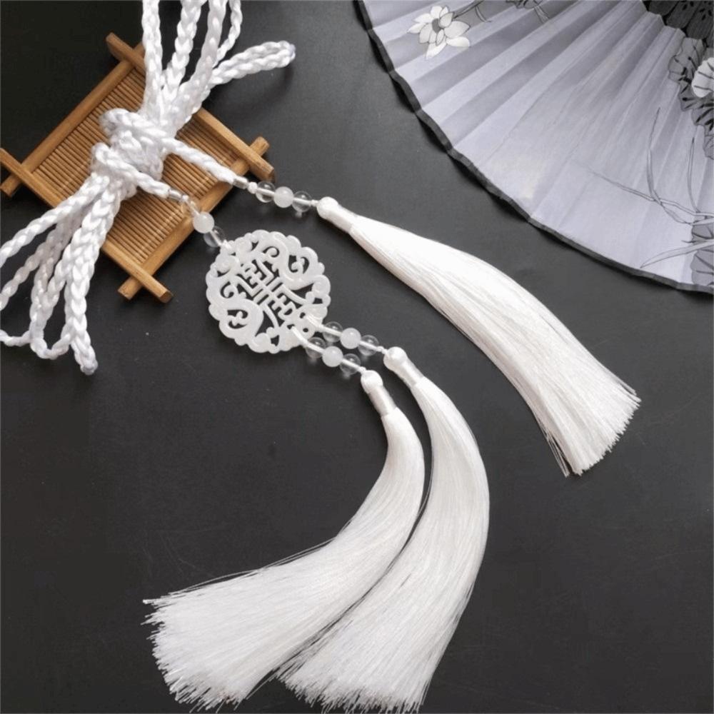 Handwoven Pendant Waist Rope Chinese Style Braided Waist Sash Tassel Waist Cord for Men Women