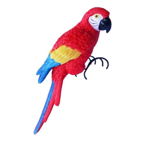 Кашпо Фигурка птицы Смола Садовая статуя птицы с когтями Декор для цветочного горшка Статуя попугая для бонсай Домашний декор Садовое искусство