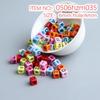 10g Pack of Flat Acrylic Alphabet Beads for DIY Children's Beading and Jewelry Keychain Accessories