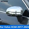 Для Volvo XC60 XC 60 2017- 2024 Хромированные Накладки на Зеркала Заднего Вида и Боковые Двери Защитные Аксессуары Стайлинг Автомобиля