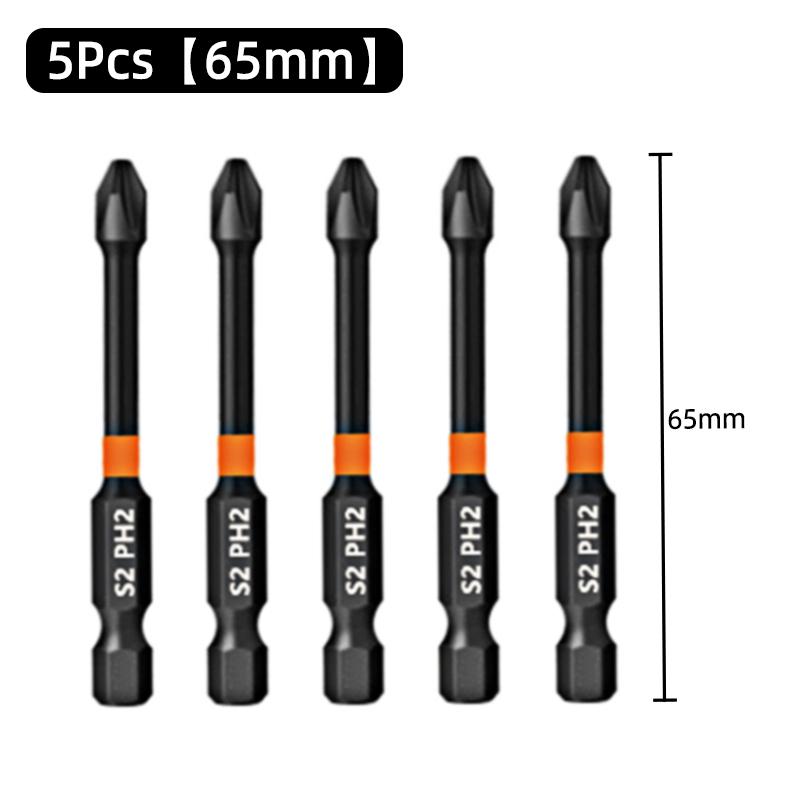 PH2 Ударная сильная магнитная отвертка с крестообразной головкой высокой твердости, крестовая отвертка, бит, электрическая отвертка, набор шестигранников
