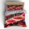 Raspberries with splash patterns. Bedding sets Duvet cover sets Duvet covers Pillowcases(1*Duvet Cover 2*Pillowcases without duvet insert)