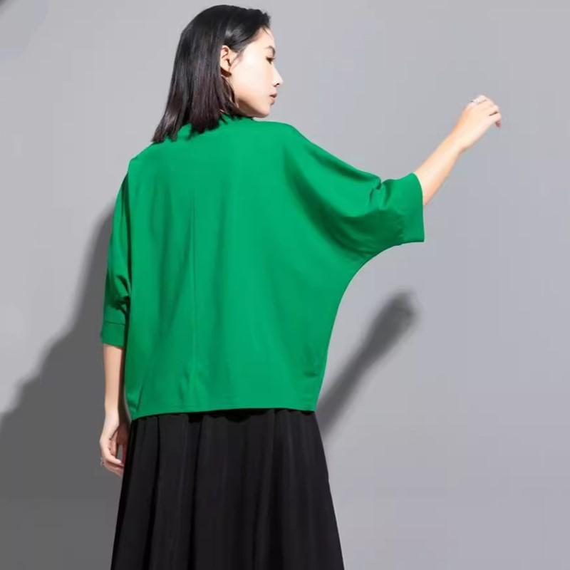 Хлопковая повседневная свободная летняя футболка с короткими рукавами, женская футболка