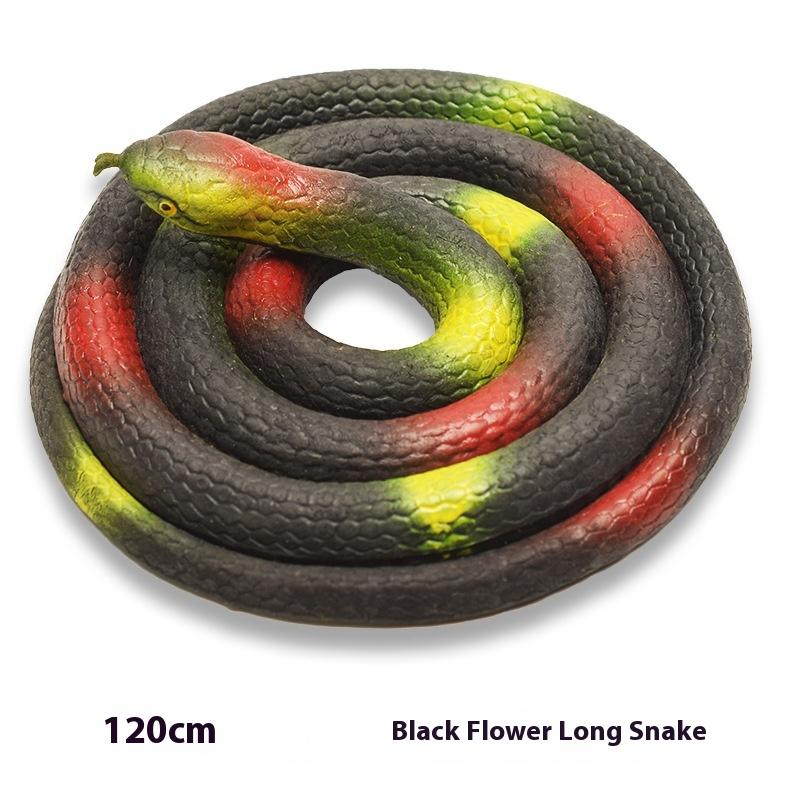 120см Хэллоуин Украшение Садовый Реквизит Розыгрыш Резиновые Змеи Реалистичные Резиновые Змеи Черная Мамба Змея Имитация Игрушка Драматический Реквизит