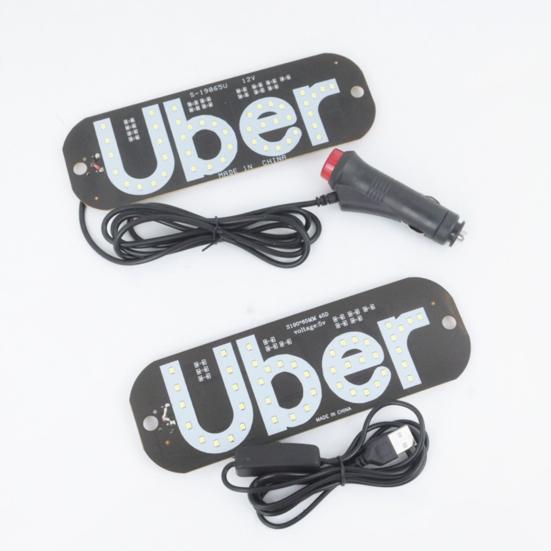 Светодиодный автомобильный световой знак, украшение с присоской, супер яркий Plug-Play, простая установка, световая доска, вывеска, автомобильные аксессуары