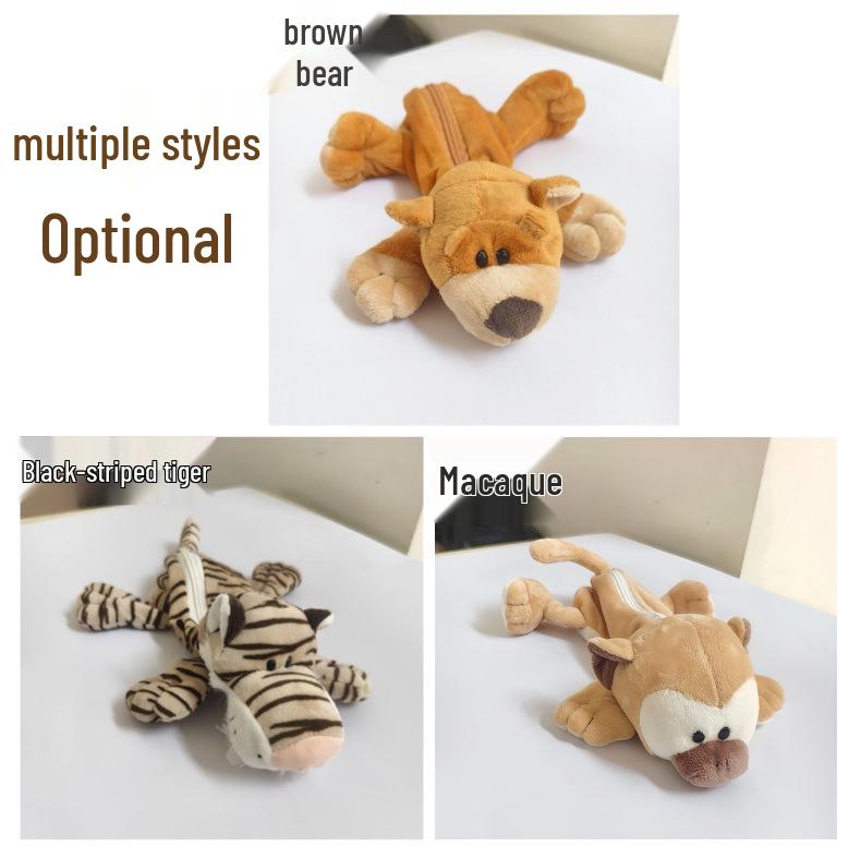 Cute Capybara Plush Pencil Case - High-Value Stationery Storage Bag for Students and Office Use