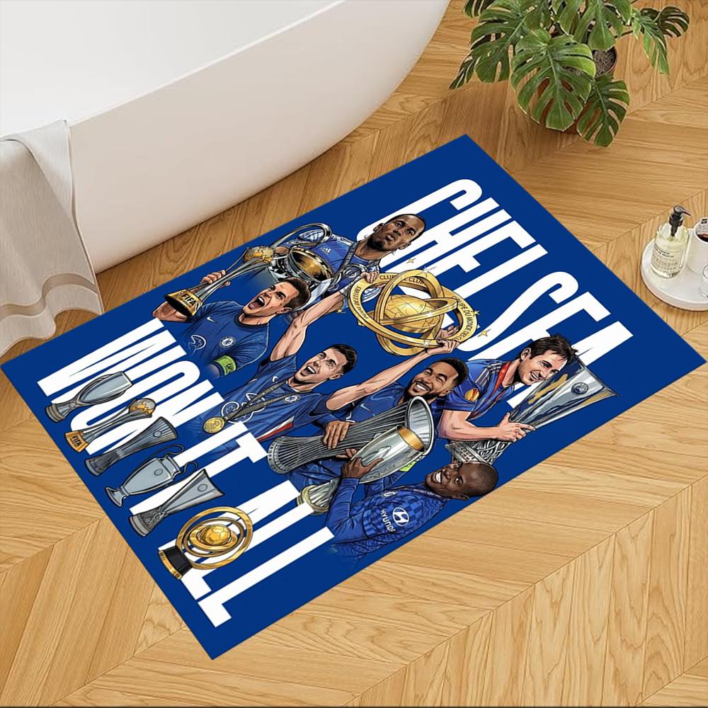 Chelsea Fc Football Player Floor Rug Office Rug Suitable for Outdoor Decorate room Kitchen Hallway Antislip Carpet Anime Office Decor