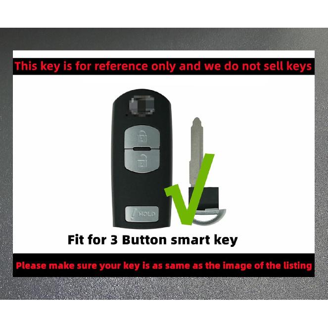 Silicone Rubber Key Fob Cover Compatible with 2010- Mazda 3 6 CX-3 CX-5 CX-7 CX-9 WAZSKE13D02 KDY3-67-5DY, black black, 7.5*4.5