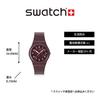 Часы THRU THE CROWN GLASS SO28R115 Красный [Swatch]