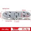 Thickened Zinc Alloy Semi-Circular Folding Hinge for Cabinet Doors and Dining Tables
