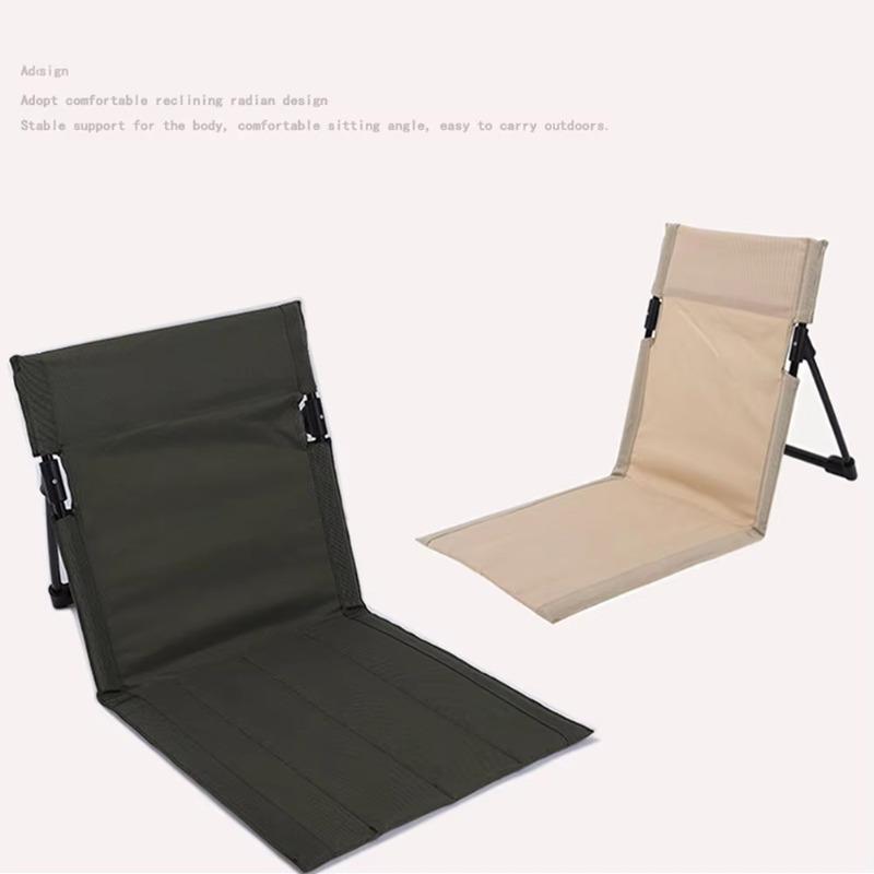Leisure Relaxing Portable Foldable Backrest Cushion Beach Fishing Seat Travel Hiking Picnic Chaise Garden Tools