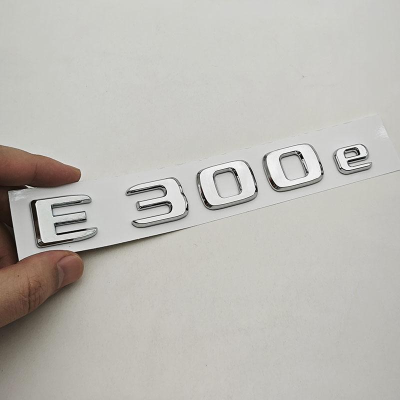3D ABS Car Letters Logo E300e E300de Badge Sticker Rear Trunk Emblem Decals For Mercedes Benz E300e E300de W213 S213 Accessories