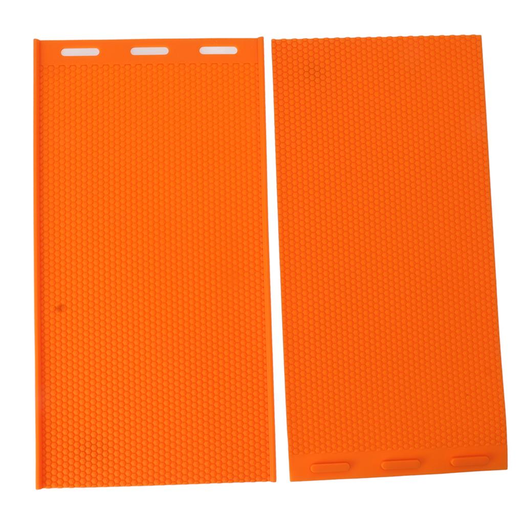2 Sheets 5.4mm Silicone Beeswax Mold Beeswax Foundation Press Embosser Honeycomb Sheets Mold Bee