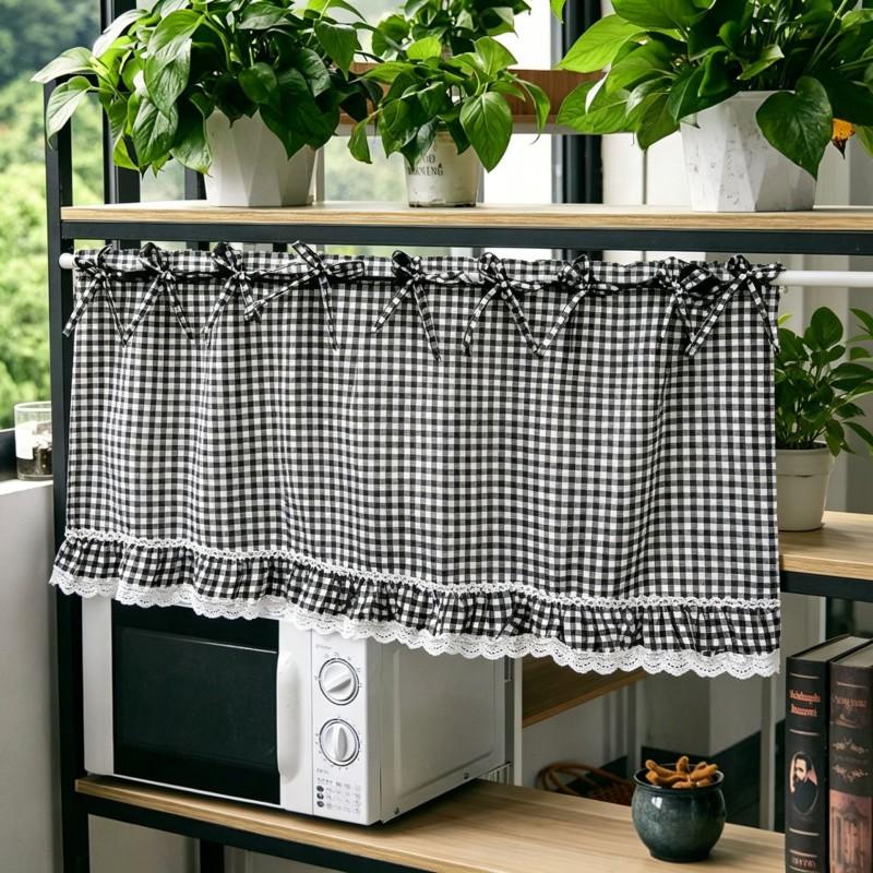Multi-Color Plaid Curtains Bedroom Living Room Balcony Light Blocking Window Treatment