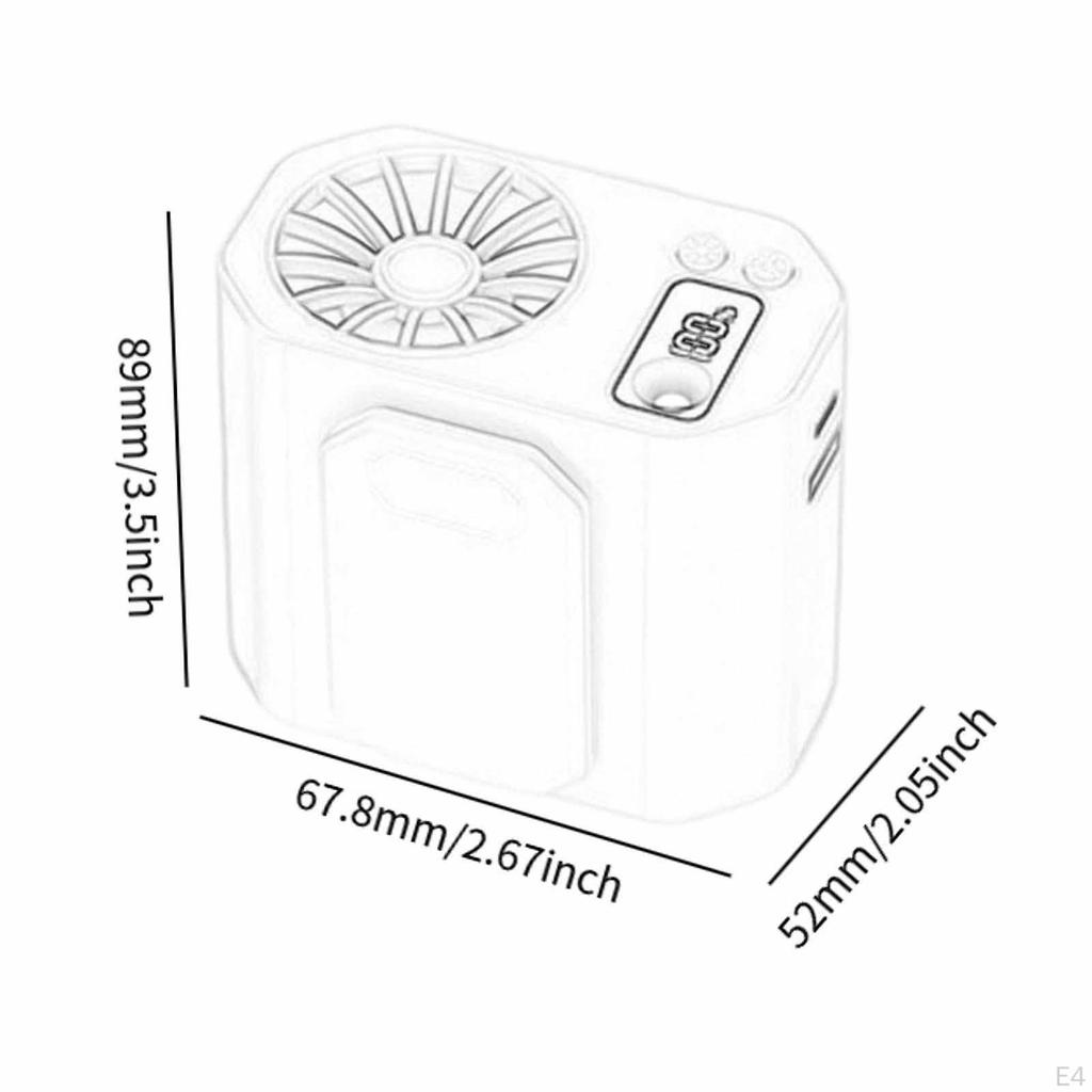Портативный поясной зажим для вентилятора, многофункциональный, легкий, бесшумный, небольшой, персональный, перезаряжаемый