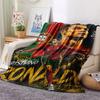 1PC Cristiano Ronaldo Patterned Flannel Blanket Suitable For All Seasons for Home Decor Warmth and Comfort Gifts Holiday Present