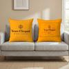 Роскошная наволочка-подушка V-Veuve C-clicquot для разных ситуаций - для дома и автомобиля - Двусторонняя, мягкая и прочная для повседневного использования