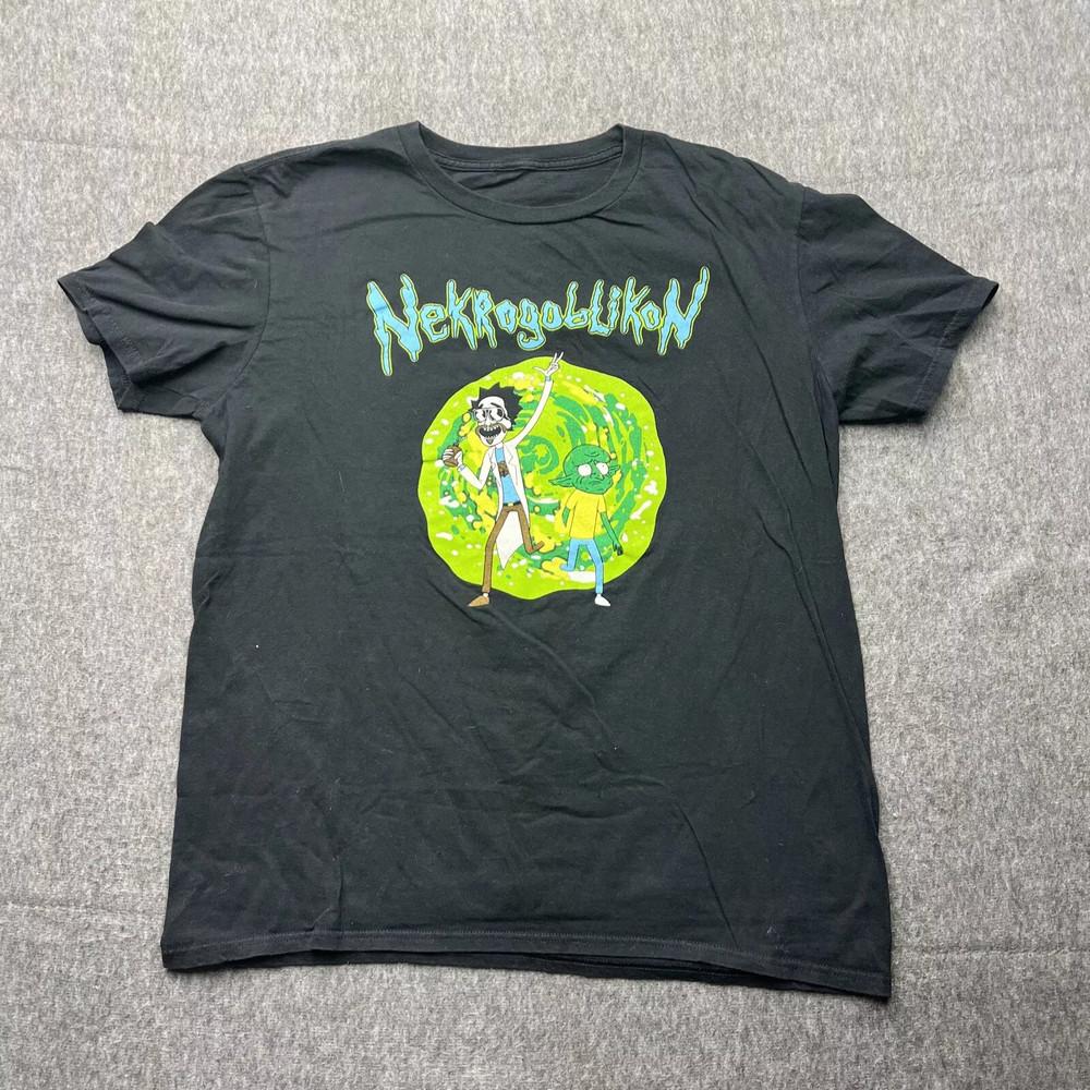 Nekrogoblikon John Goblikon Rick And Morty Футболка Черная Все Размеры S-5XL Унисекс Футболка