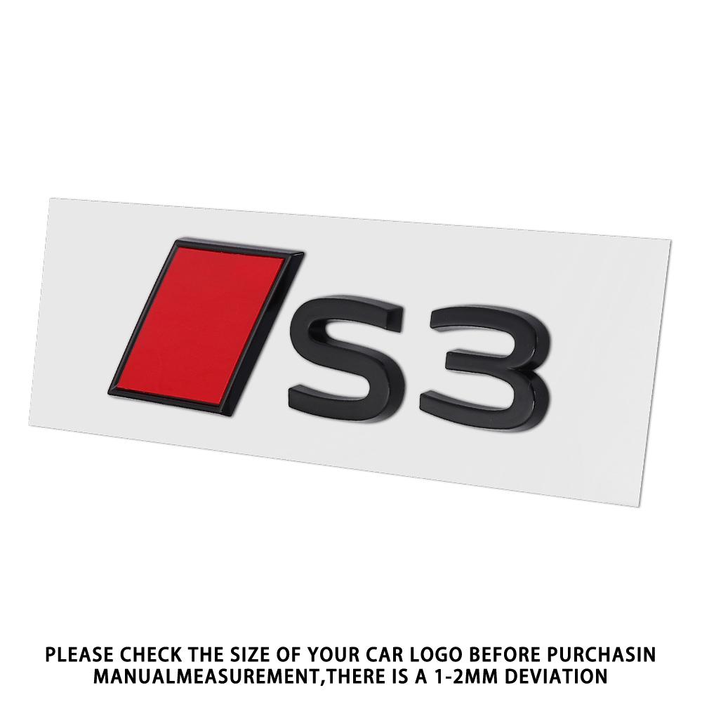 For B Sline S3 S4 S5 S6 S7 S8 Aalloy Car Rear Trunk Badge Stickers Auto Tail Logo Modification Accessories Emblem Decor Decal