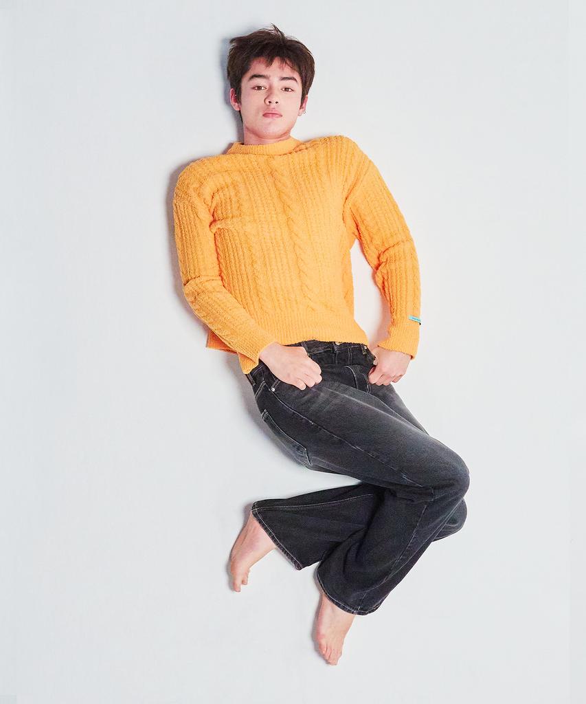 INSTANTFUNK Ms Tactel Cable Knit - Orange