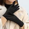 Мягкие Мягкие Утолщенные Перчатки Искусственный Кашемир Эластичность Варежки на Пальцы Бант Противохолодные Варежки  Для Улицы