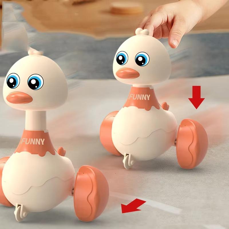 Игрушки для малышей, обучающие лазанию, 1 шт., игрушки для утенка, тянущие назад автомобиль, инерционное скольжение, обучающие ползанию, милые детские игрушки