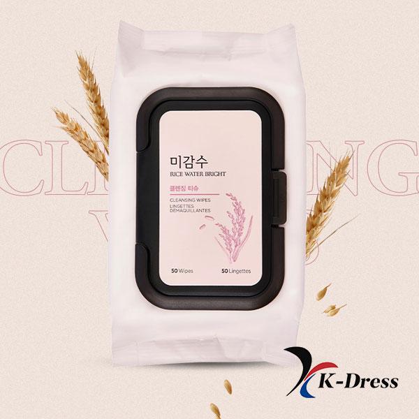 The Face Shop Rice Water Bright Cleansing Wipes 50 Sheets