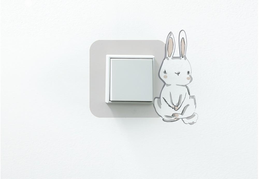 Protective Sticker for the Switch in a Child' Room - Hare