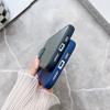 Подходит для чехла для мобильного телефона iPhone 15PM Матовое ощущение кожи Полупрозрачный 14 Корейский стиль 13 Гальваническая рамка 11 Акриловый защитный чехол