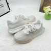 Inner height-increasing little white shoes for women and small men 2025 spring retro polished thick-soled versatile Agam training sports shoes