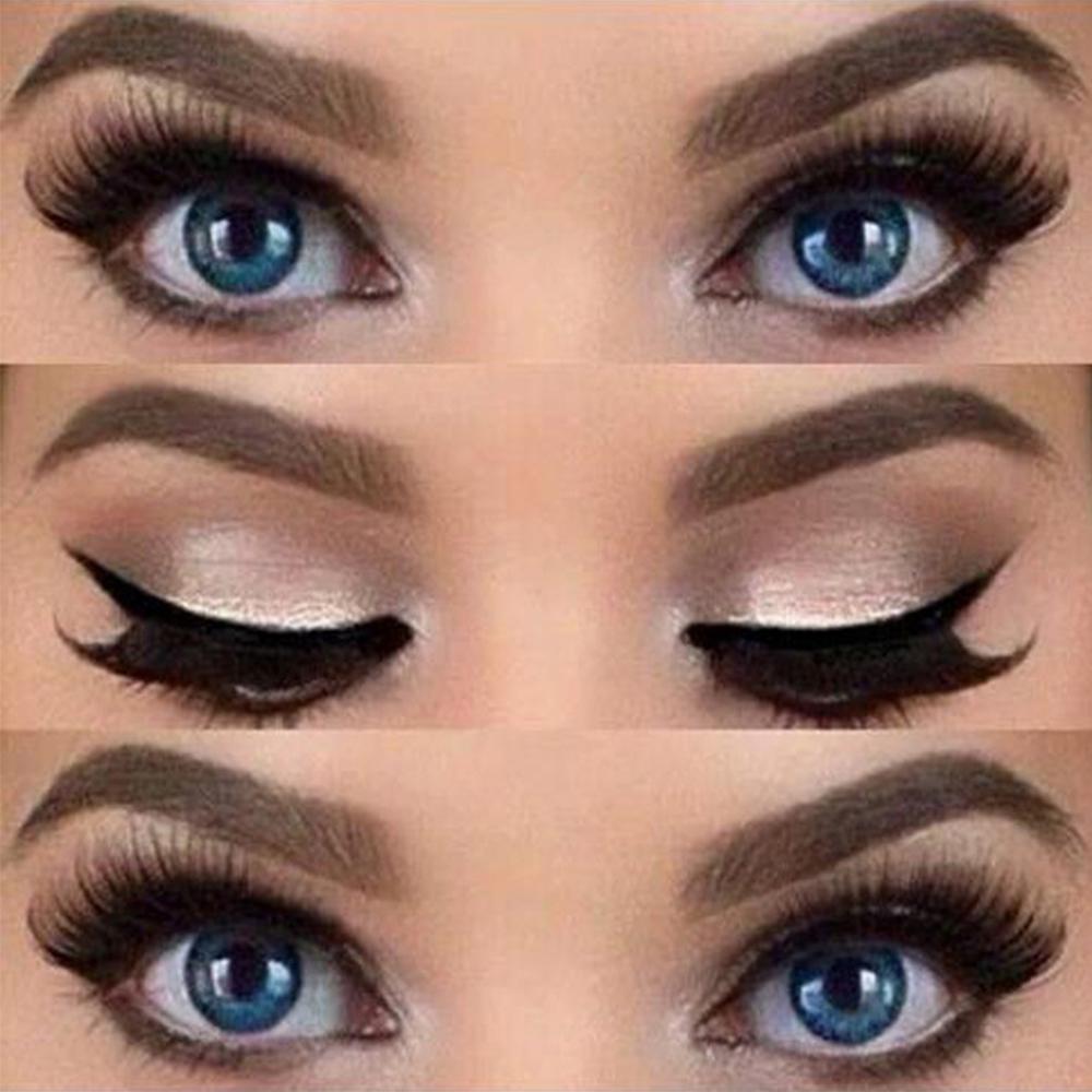 10pcs Pro Eyeliner Stencil Kit Eyebrows Template Shaping Tools Frames Card Eye Shadow Makeup Tool