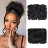 Synthetic Combs Messy Bun Hair Piece Curly Dish Hair Extension Thick Chignon Hairpiece Clip In Ponytail Scrunchies Hair Pieces For Women