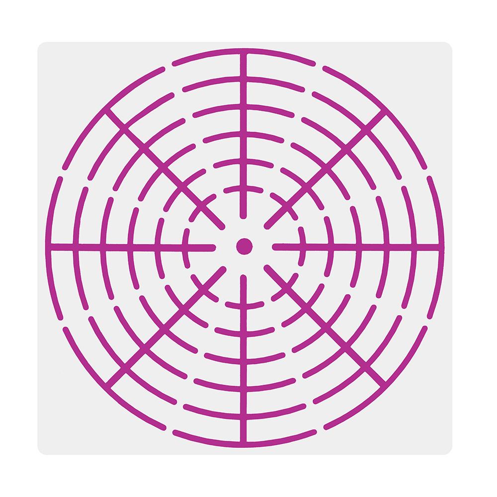 6Pcs Plastic Mandala 8/12/16 Segment Stencils Creative Template Set Art Projects