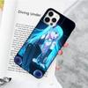 JW66 Hatsune Miku черный мягкий чехол для iPhone 16 15 Plus 14 13 Pro 8 SE XR XS Max P30 Nova 5T Y5P Y6 Y7 Y8P Y9 Realme C30 C33 C31 VIVO Y36 V27