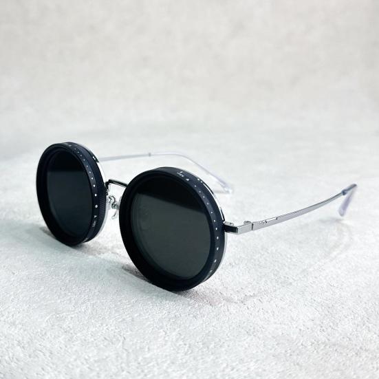 Round Polarized Sunglasses 1-9 Gears Adjustable Tint Sun Glasses with ND Filter Lenses for Men Beach Shady Fishing Driving