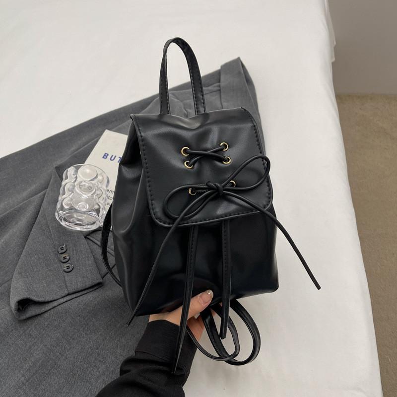 Stylish Korean Bowknot Backpack For Women Trendy Fashionable Handbag With Soft Pu Material