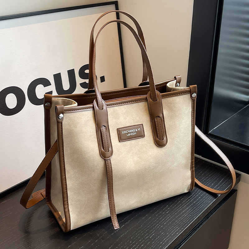 Tote Bag New Autumn and Winter Canvas Bag Crossbody Bag Commuting Students To Class Large-capacity Women's Bag