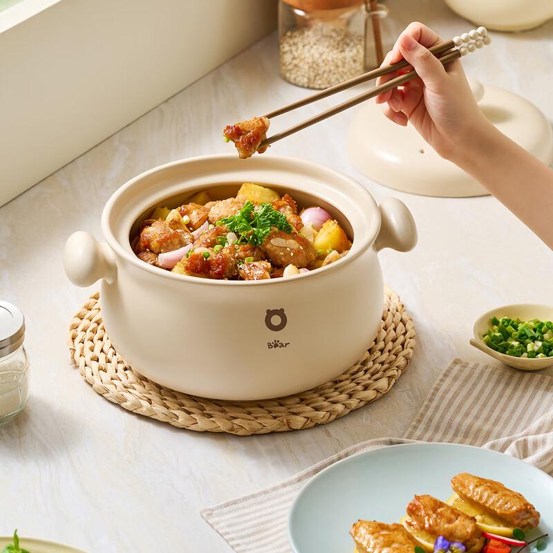 Bear Ceramic Stew Pot