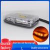 Ceiling-Mounted High Brightness Red & Blue Strobe Warning Light, Magnetic, 12V, 36 LEDs, Short Row for Cars