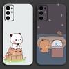 Мультяшный Милый Чехол BuBu D-DuDu для Телефона Samsung S24, S21, S22, S23, S30, Ultra, S20, Plus, Fe, Lite, Note, 10, 9, 5G Черный Мягкий Чехол