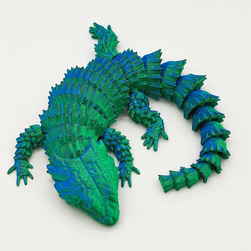 3D Printed Toys Lizards Animals Figures Model Multi-joint Movable Ornament Decorative Desktop Creativity Novelty Kids Gifts Toy